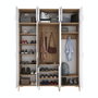 Hanah Home Perchero EA155 - 4499 Nogal y Blanco